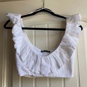 White linen crop